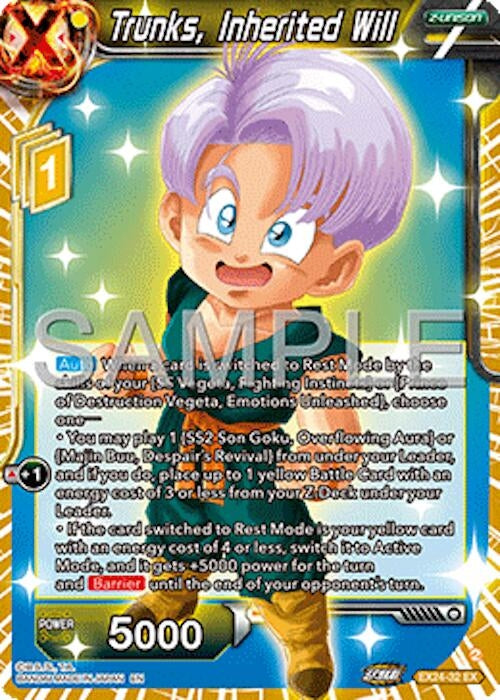 Image for Trunks, Inherited Will (Expansion Deck Box Set 24: Premium 7th Anniversary Box 2024) (EX24-32) - Dragon Ball Super: Masters