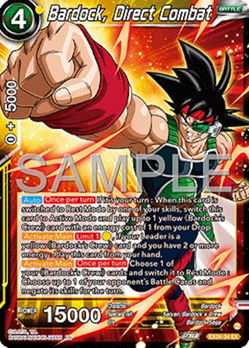 Image for Bardock, Direct Combat (Expansion Deck Box Set 24: Premium 7th Anniversary Box 2024) (EX24-34) - Dragon Ball Super: Masters