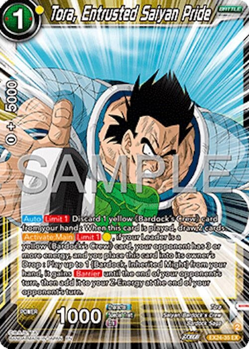 Image for Tora, Entrusted Saiyan Pride (Expansion Deck Box Set 24: Premium 7th Anniversary Box 2024) (EX24-35) - Dragon Ball Super: Masters