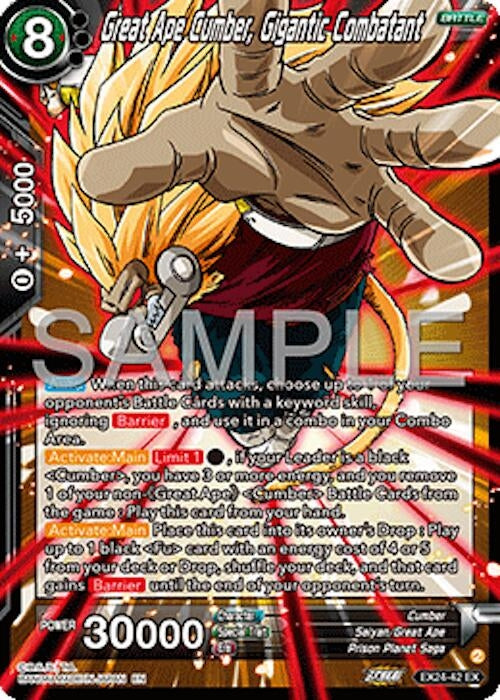 Image for Great Ape Cumber, Gigantic Combatant (Expansion Deck Box Set 24: Premium 7th Anniversary Box 2024) (EX24-42) - Dragon Ball Super: Masters