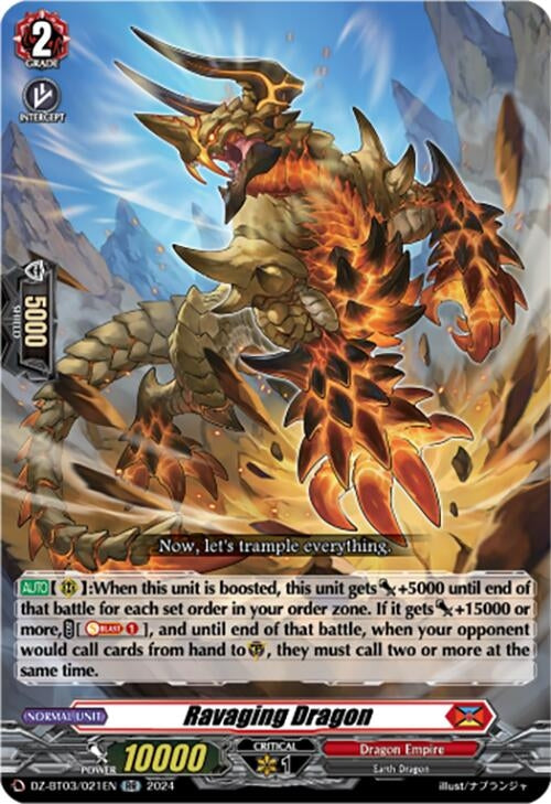 Image for Ravaging Dragon (DZ-BT03: Dimensional Transcendence) (DZ-BT03/021EN) - Cardfight Vanguard