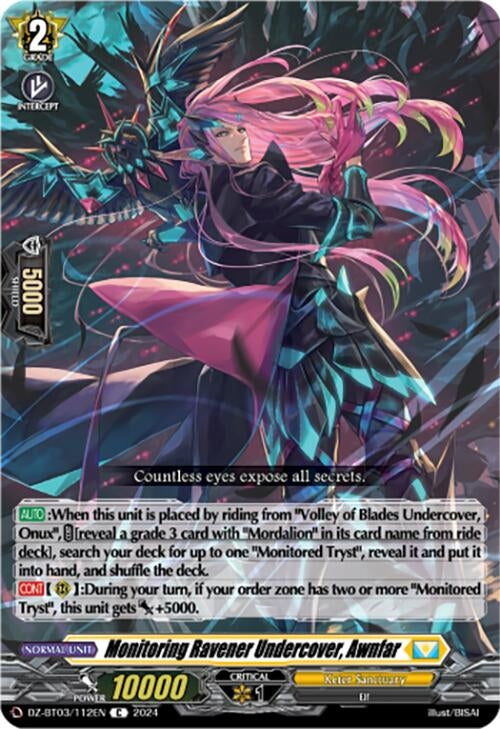 Image for Monitoring Ravener Undercover, Awnfar (DZ-BT03: Dimensional Transcendence) (DZ-BT03/112EN) - Cardfight Vanguard