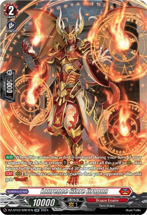 Image for Laurence Glare Dragon (SR) (DZ-BT03: Dimensional Transcendence) (DZ-BT03/SR07EN) - Cardfight Vanguard