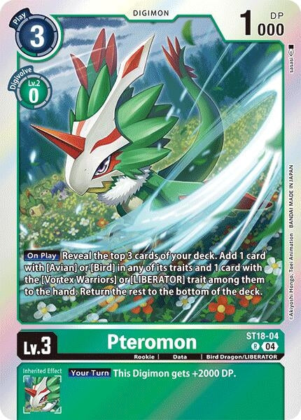 Image for Pteromon (ST-18) (ST18-04 R) - Digimon Card Game