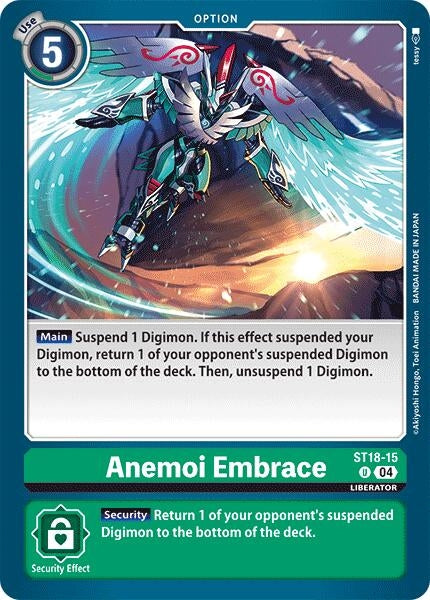 Image for Anemoi Embrace (ST-18) (ST18-15 U) - Digimon Card Game