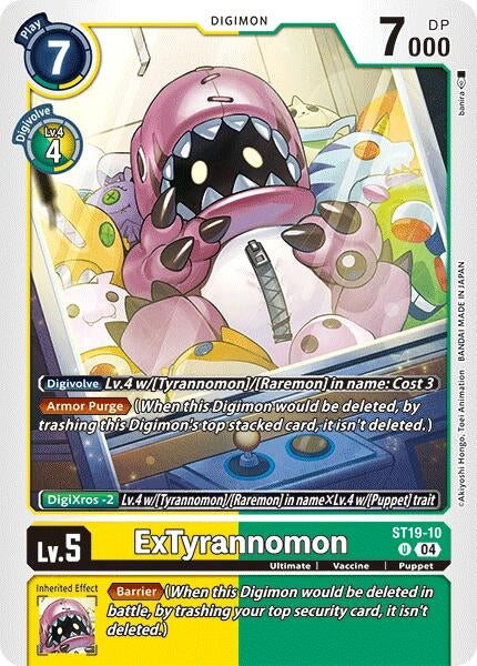 Image for ExTyrannomon (ST-19) (ST19-10 U) - Digimon Card Game