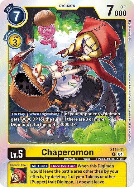 Image for Chaperomon (ST-19) (ST19-11 R) - Digimon Card Game