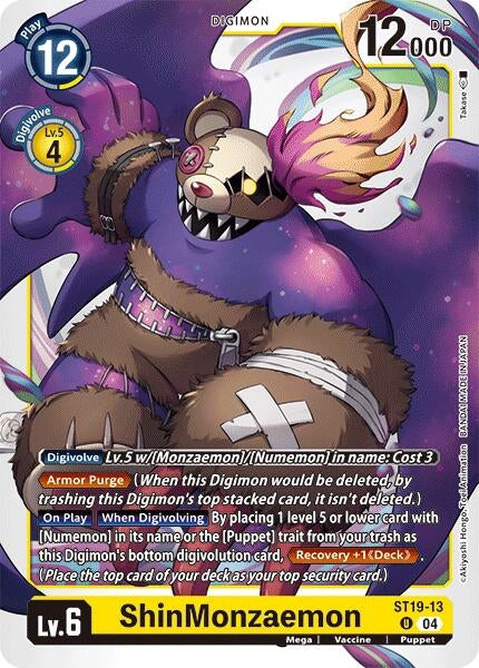 Image for ShinMonzaemon (ST-19) (ST19-13 U) - Digimon Card Game