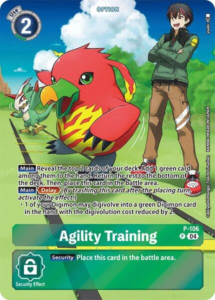 Image for Agility Training (Starter Deck 18 Exclusive) (D-PR) (P-106 P) - Digimon Card Game