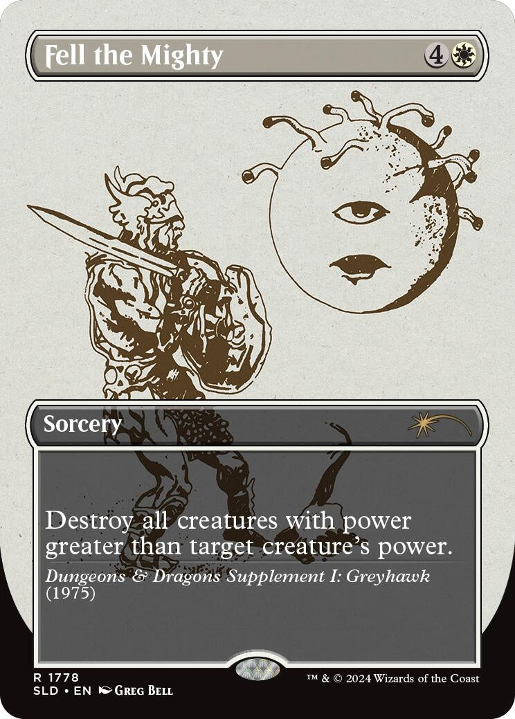 Image for Fell the Mighty (Secret Lair Drop Series) (1778) - Magic: The Gathering