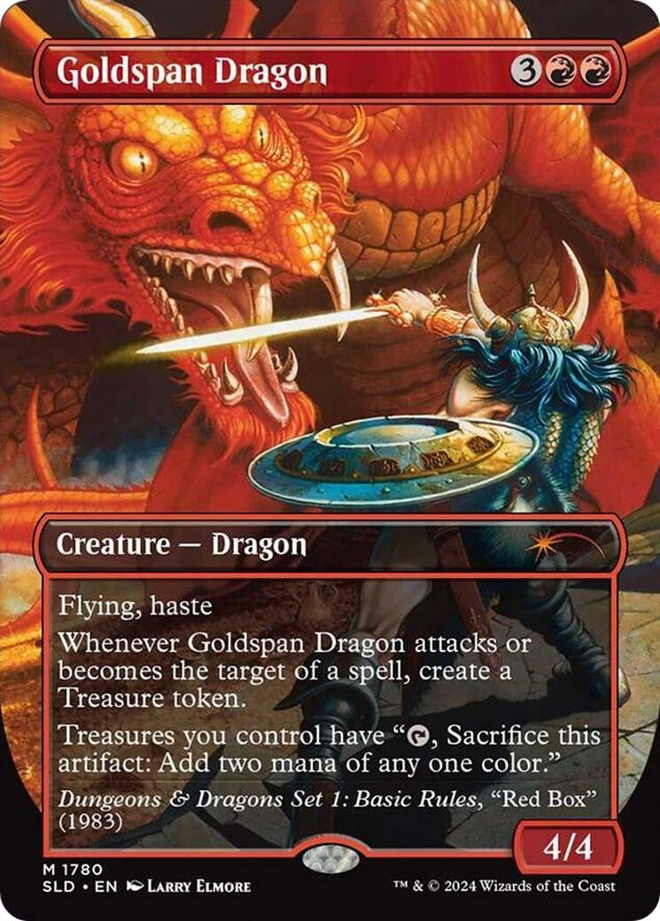 Image for Goldspan Dragon (Secret Lair Drop Series) (1780) - Magic: The Gathering