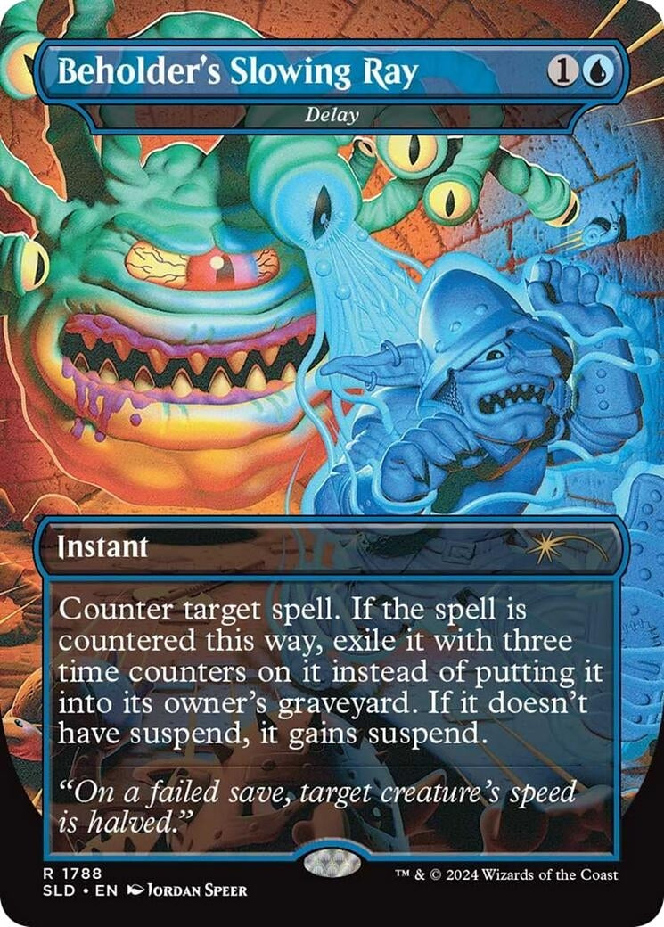 Image for Beholder's Slowing Ray - Delay (Secret Lair Drop Series) (1788) - Magic: The Gathering