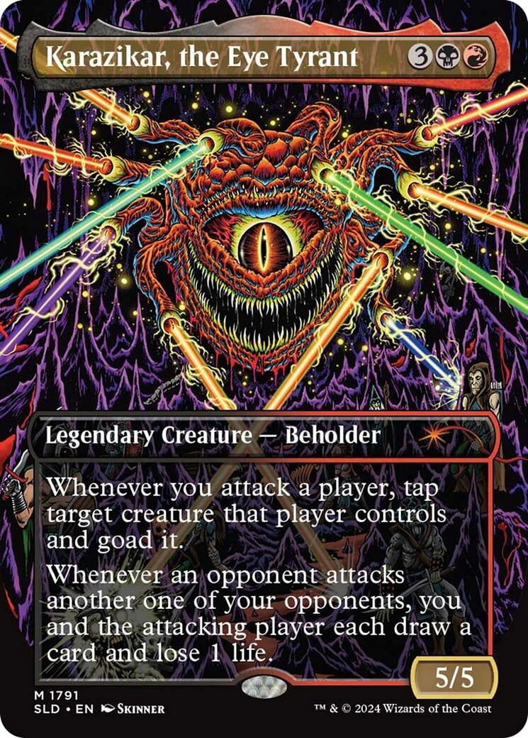 Image for Karazikar, the Eye Tyrant (Secret Lair Drop Series) (1791) - Magic: The Gathering