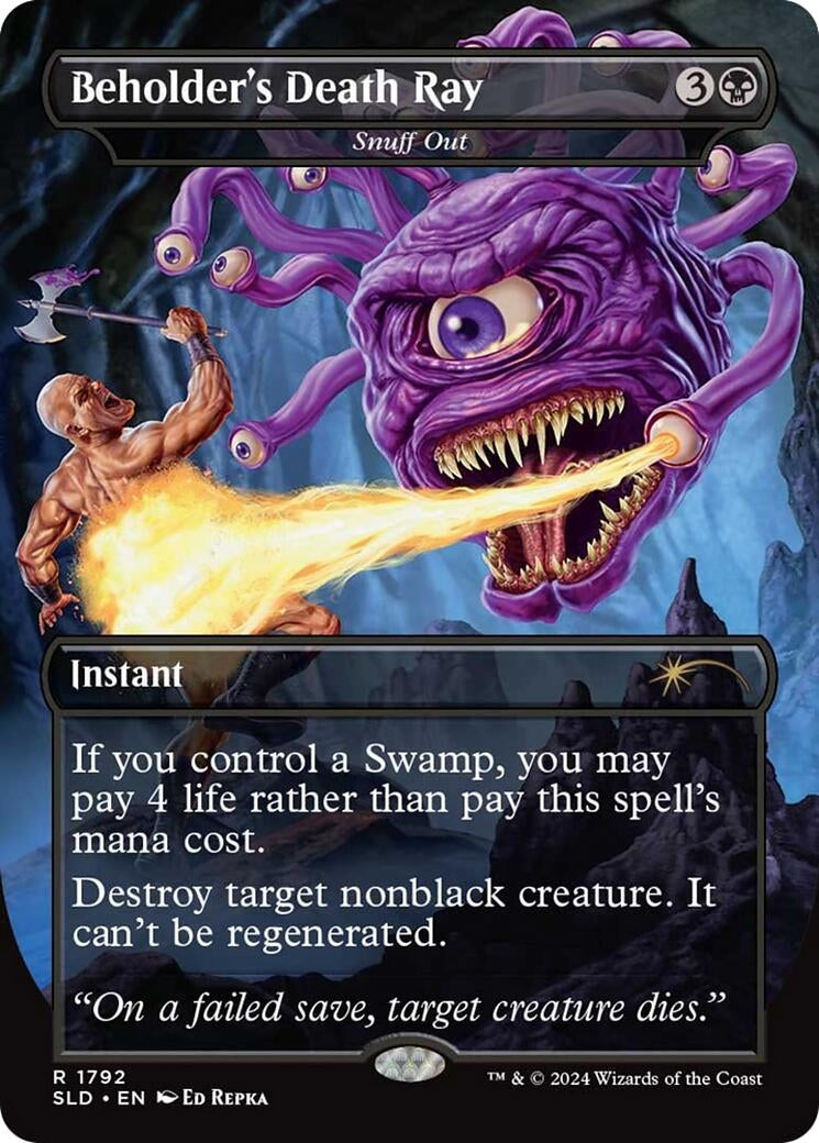 Image for Beholder's Death Ray - Snuff Out (Secret Lair Drop Series) (1792) - Magic: The Gathering