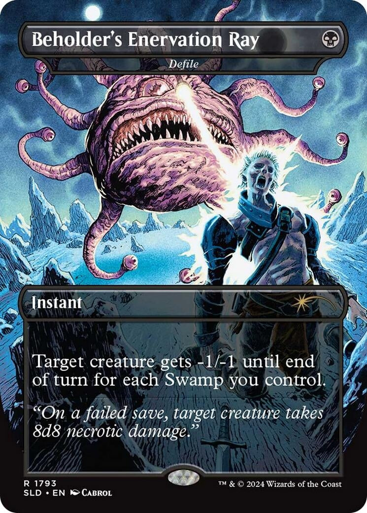 Image for Beholder's Enervation Ray - Defile (Secret Lair Drop Series) (1793) - Magic: The Gathering
