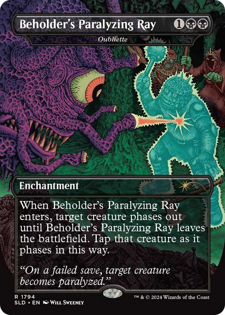 Image for Beholder's Paralyzing Ray - Oubliette (Secret Lair Drop Series) (1794) - Magic: The Gathering