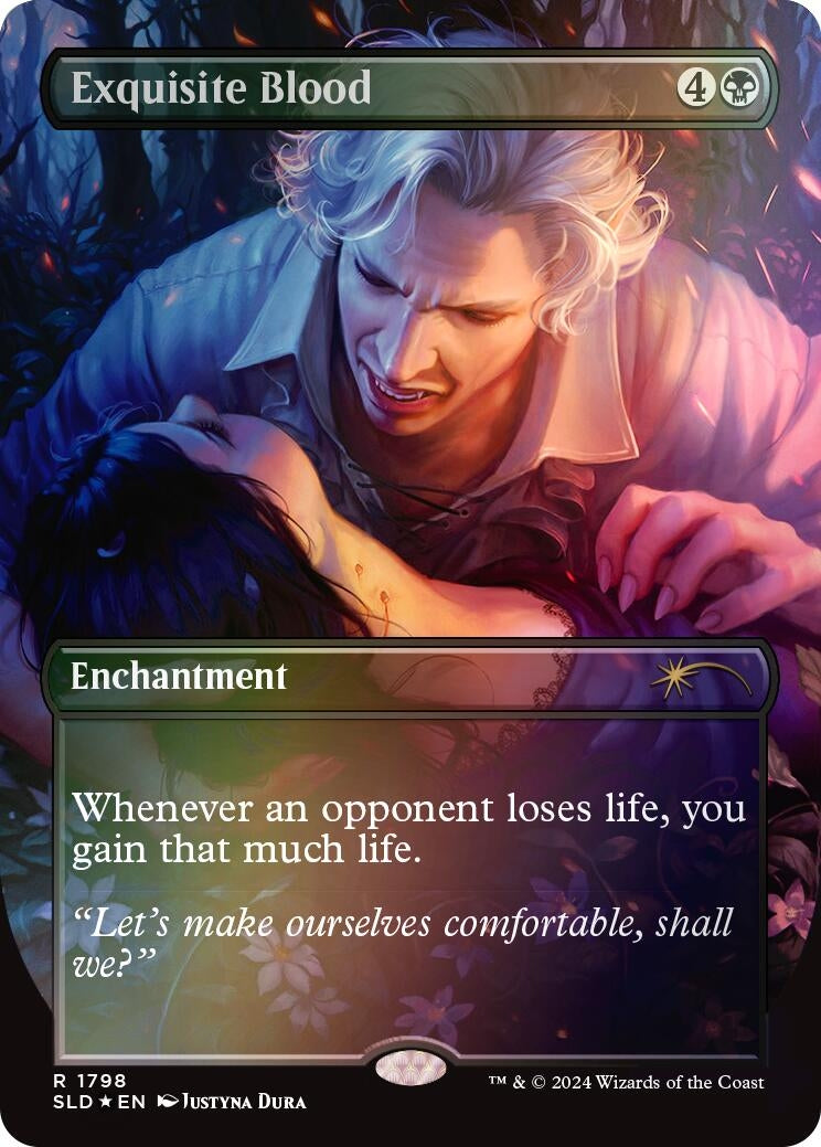 Image for Exquisite Blood (Rainbow Foil) (Secret Lair Drop Series) (1798) - Magic: The Gathering