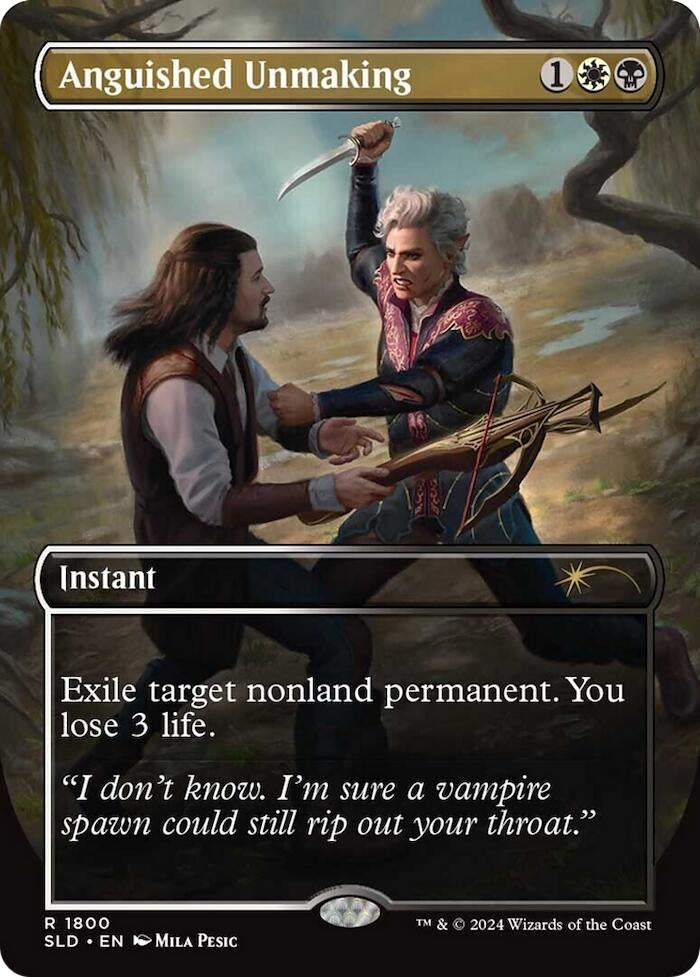 Image for Anguished Unmaking (1800) (Secret Lair Drop Series) (1800) - Magic: The Gathering