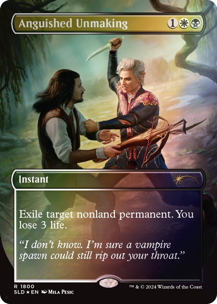 Image for Anguished Unmaking (1800) (Rainbow Foil) (Secret Lair Drop Series) (1800) - Magic: The Gathering