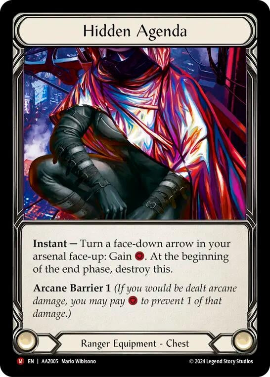 Image for Hidden Agenda (Purple) (Armory Deck: Azalea) (AAZ005) - Flesh and Blood TCG