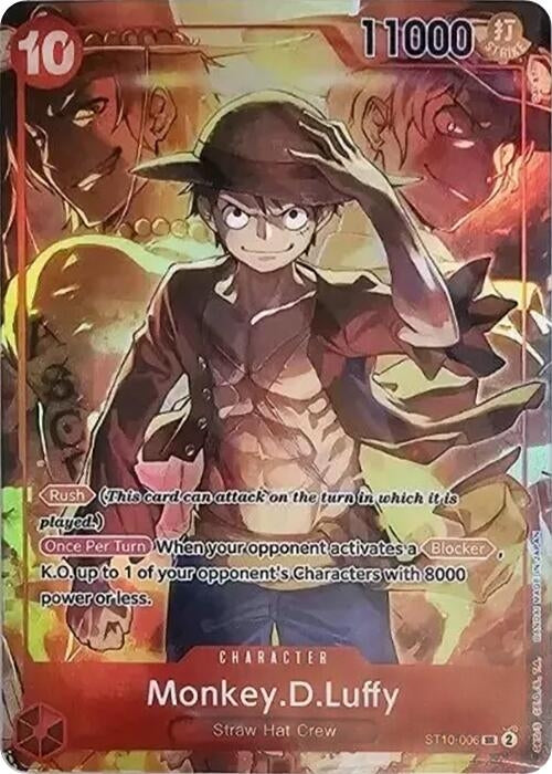 Image for Monkey.D.Luffy (Treasure Booster Set) (One Piece Promotion Cards) (ST10-006) - One Piece Card Game