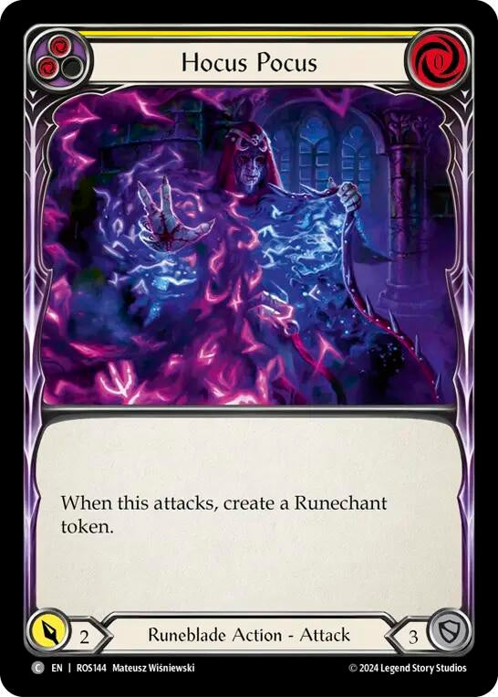 Image for Hocus Pocus (Yellow) (Rosetta) (ROS144) - Flesh and Blood TCG