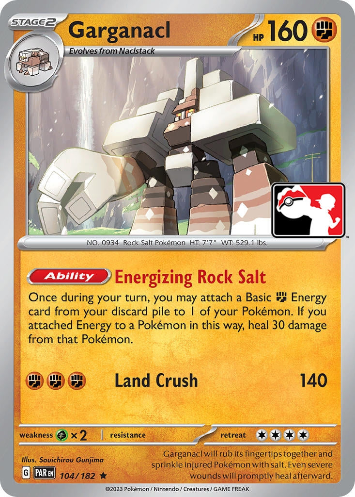 Image for Garganacl (Prize Pack Series Cards) (104/182) - Pokemon