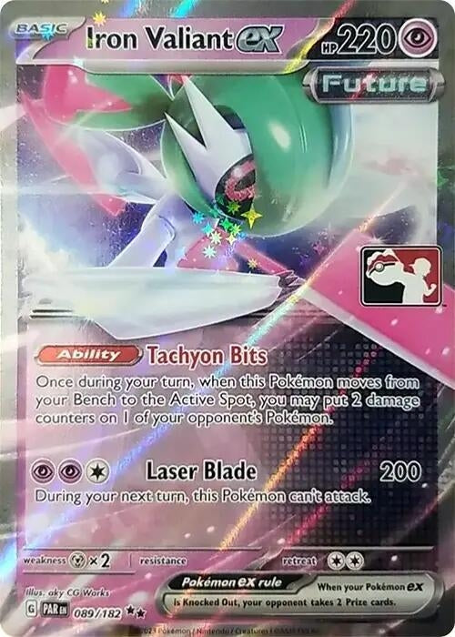 Image for Iron Valiant ex (Prize Pack Series Cards) (089/182) - Pokemon