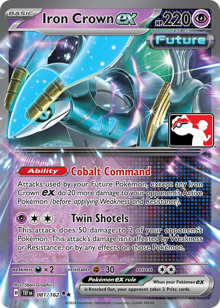 Image for Iron Crown ex (Prize Pack Series Cards) (081/162) - Pokemon