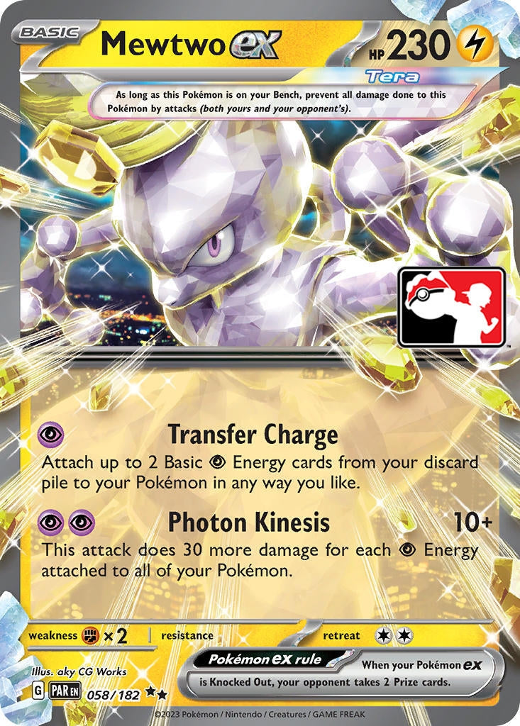 Image for Mewtwo ex (Prize Pack Series Cards) (058/182) - Pokemon