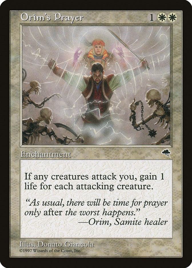 Image for Orim's Prayer (Tempest) (32) - Magic: The Gathering