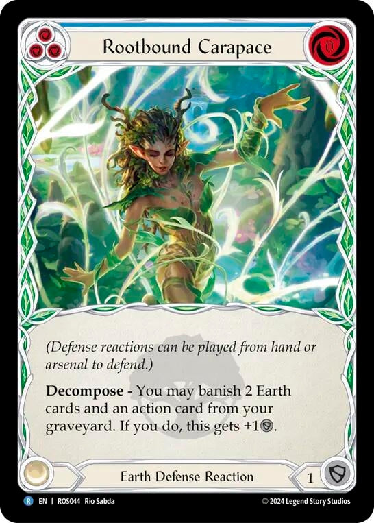 Image for Rootbound Carapace (Blue) (Rosetta) (ROS044) - Flesh and Blood TCG