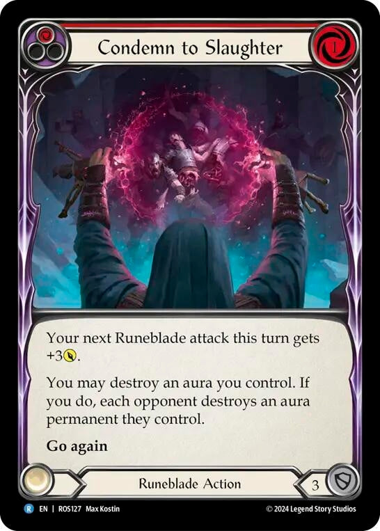 Image for Condemn to Slaughter (Red) (Rosetta) (ROS127) - Flesh and Blood TCG