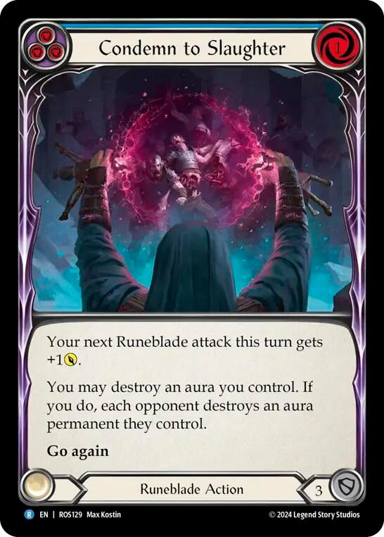Image for Condemn to Slaughter (Blue) (Rosetta) (ROS129) - Flesh and Blood TCG