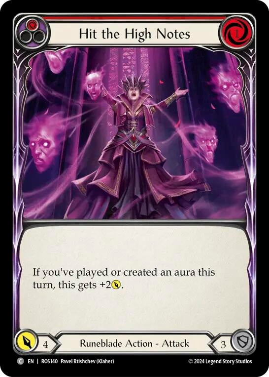 Image for Hit the High Notes (Red) (Rosetta) (ROS140) - Flesh and Blood TCG