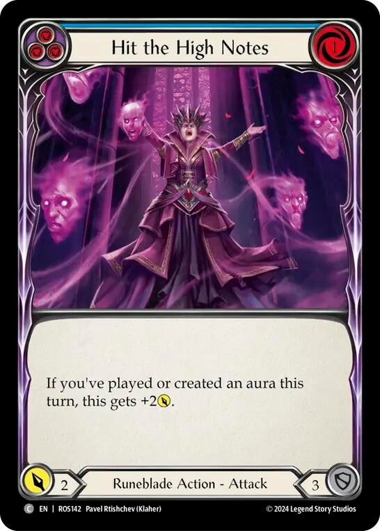 Image for Hit the High Notes (Blue) (Rosetta) (ROS142) - Flesh and Blood TCG