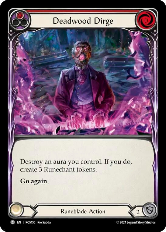 Image for Deadwood Dirge (Red) (Rosetta) (ROS155) - Flesh and Blood TCG