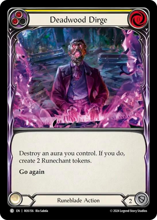 Image for Deadwood Dirge (Yellow) (Rosetta) (ROS156) - Flesh and Blood TCG