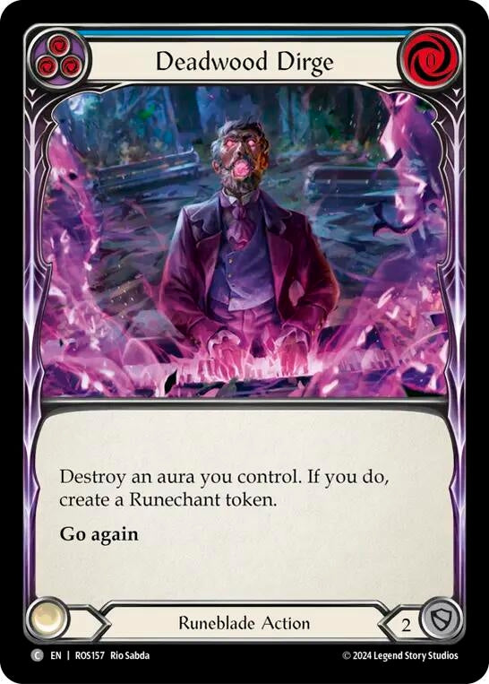 Image for Deadwood Dirge (Blue) (Rosetta) (ROS157) - Flesh and Blood TCG