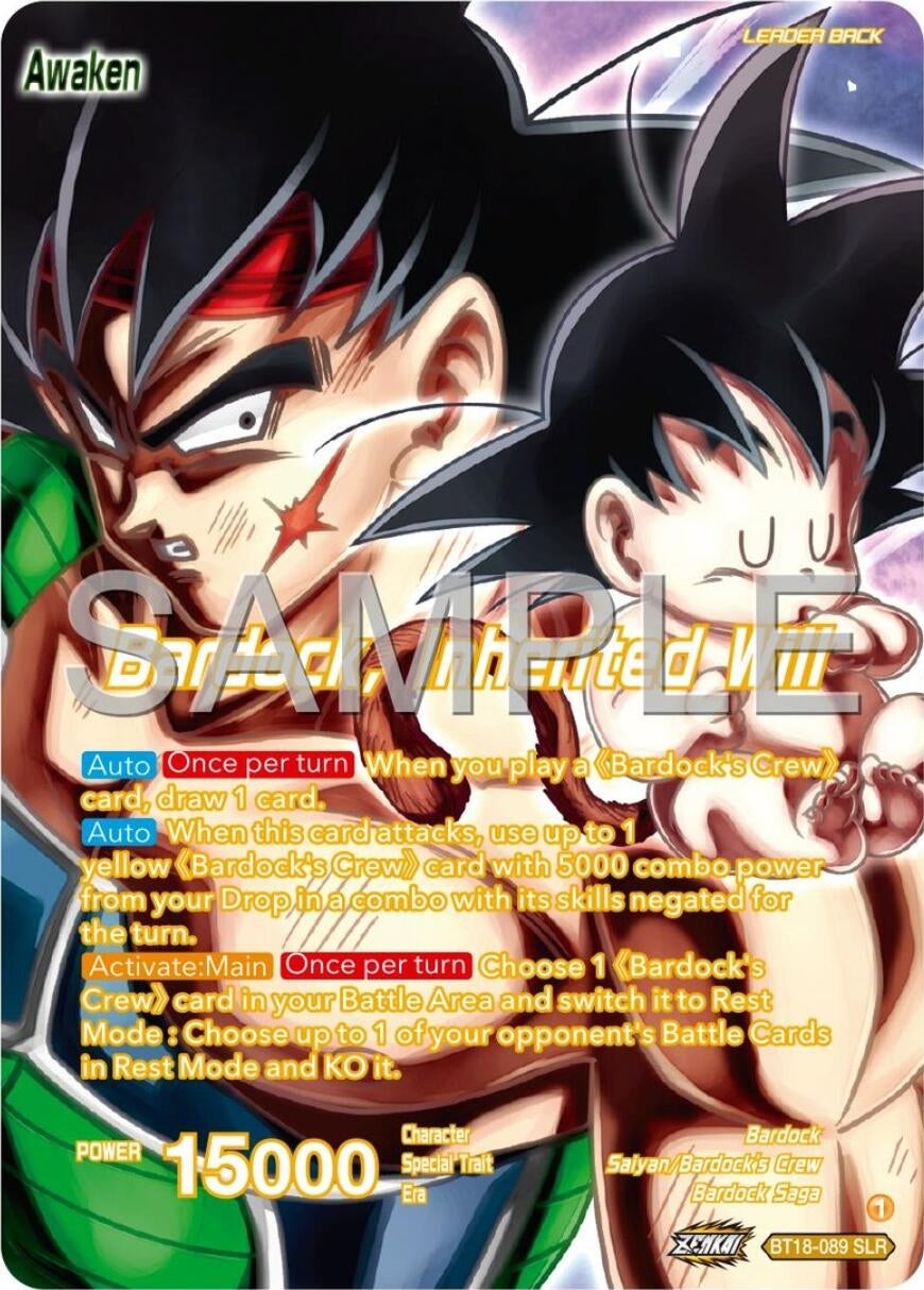 Image for Bardock's Crew // Bardock, Inherited Will (Expansion Deck Box Set 24: Premium 7th Anniversary Box 2024) (BT18-089) - Dragon Ball Super: Masters