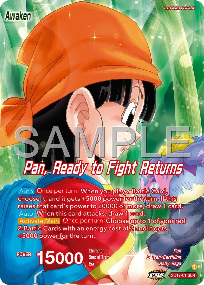 Image for Pan // Pan, Ready to Fight Returns (Expansion Deck Box Set 24: Premium 7th Anniversary Box 2024) (SD17-01) - Dragon Ball Super: Masters