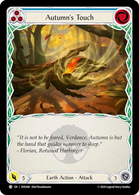 Image for Autumn's Touch (Blue) (Rosetta) (ROS048) - Flesh and Blood TCG