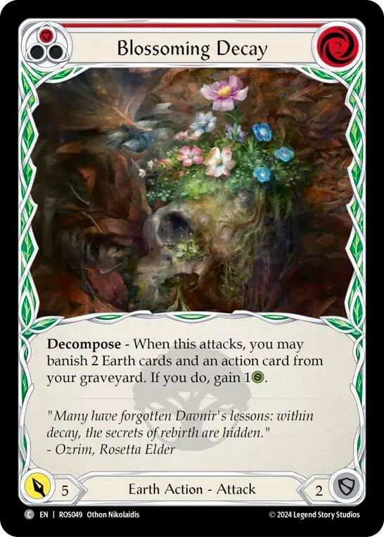 Image for Blossoming Decay (Red) (Rosetta) (ROS049) - Flesh and Blood TCG