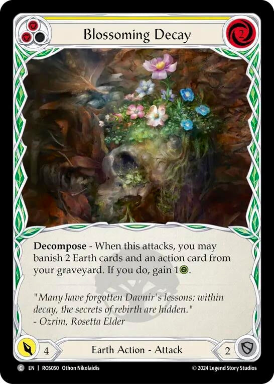 Image for Blossoming Decay (Yellow) (Rosetta) (ROS050) - Flesh and Blood TCG