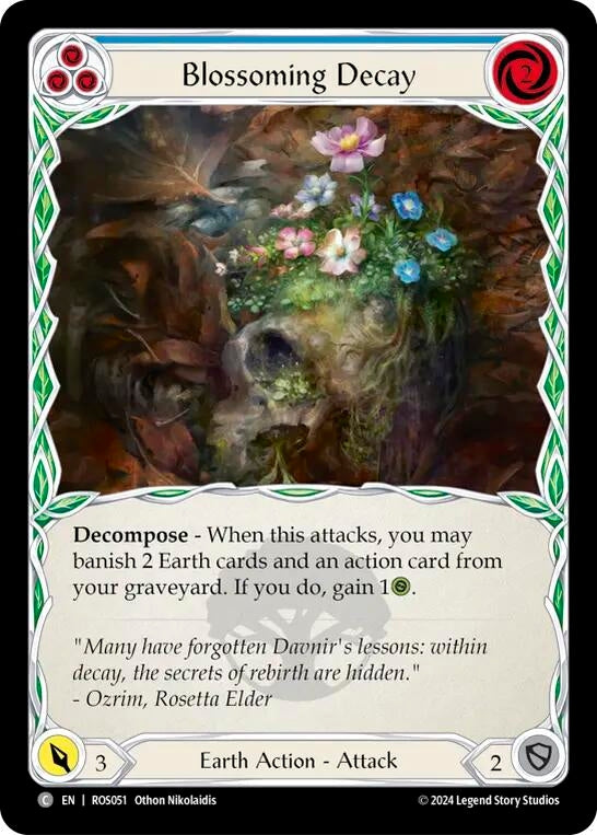 Image for Blossoming Decay (Blue) (Rosetta) (ROS051) - Flesh and Blood TCG