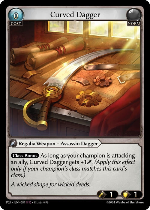 Image for Curved Dagger (Promotional Cards) (089) - Grand Archive TCG