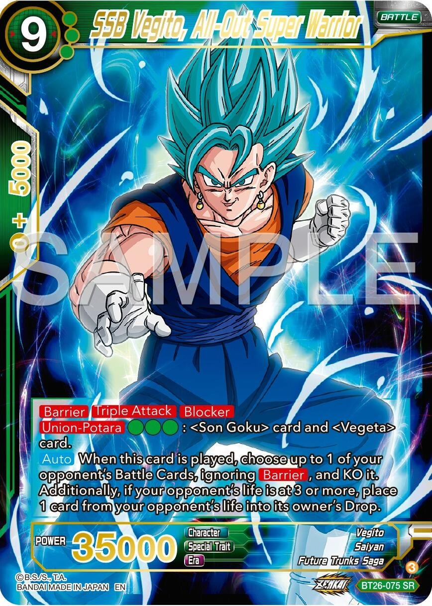 Image for SSB Vegito, All-Out Super Warrior (Ultimate Advent) (BT26-075) - Dragon Ball Super: Masters