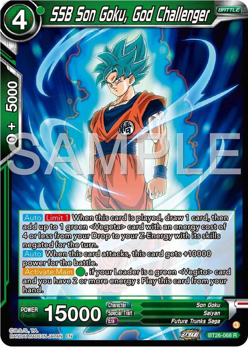 Image for SSB Son Goku, God Challenger (Ultimate Advent) (BT26-068) - Dragon Ball Super: Masters