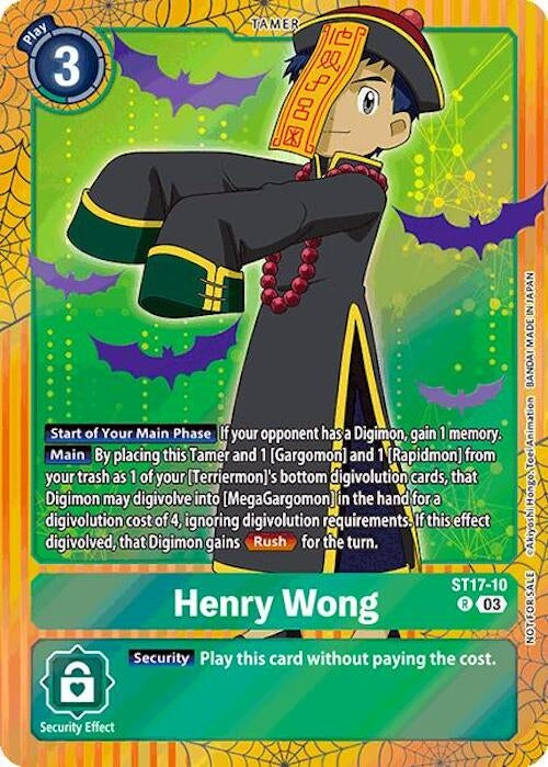 Image for Henry Wong (Halloween Event 2024) (ST-17) (ST17-10 R) - Digimon Card Game