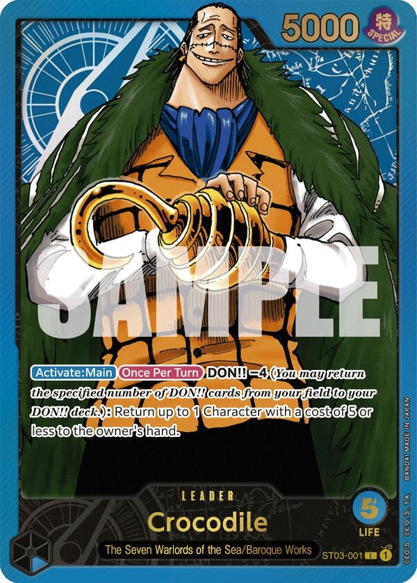 Image for Crocodile (Premium Card Collection -Leader Collection-) (One Piece Promotion Cards) (ST03-001) - One Piece Card Game